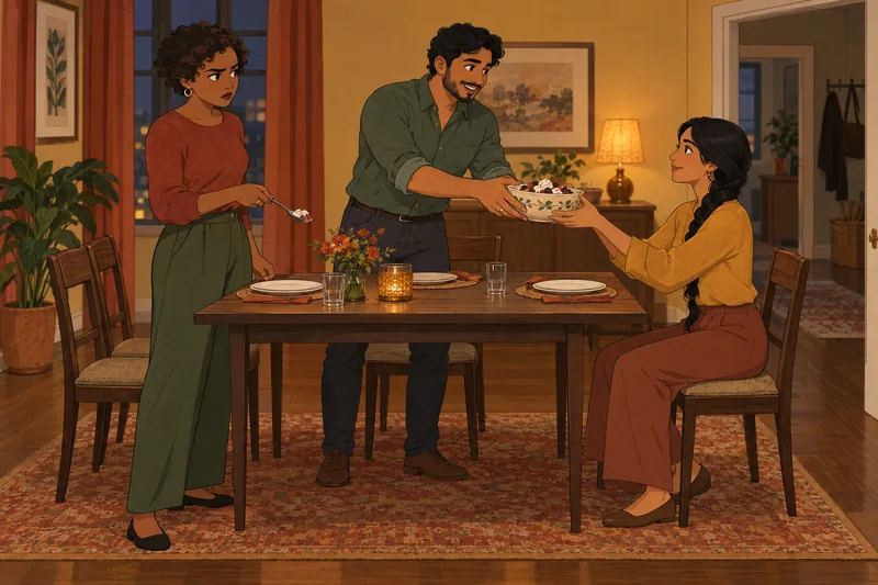Jealousy Test: a partner notices a rival.
