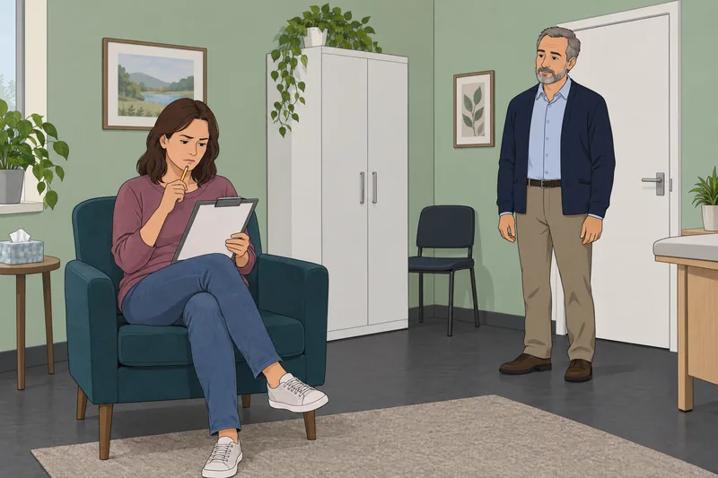 Core Affect Self-Report in a clinic room.