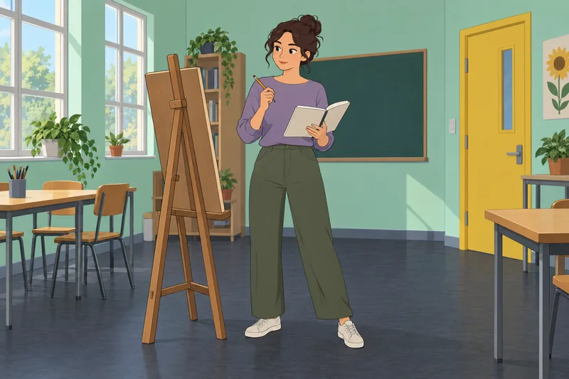 Self-Talk Scale Test: woman plans with a notebook.