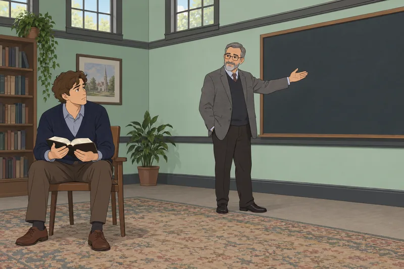El cuestionario de seminario revisa una lectura bíblica.