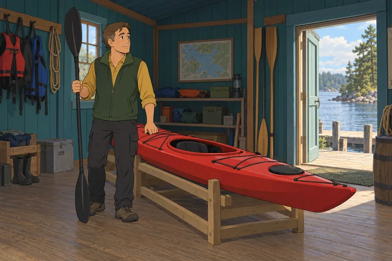 La escala de necesidad muestra un kayak.