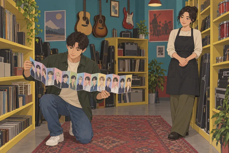 Seventeen Member Quiz reviews an illustrated profile booklet.