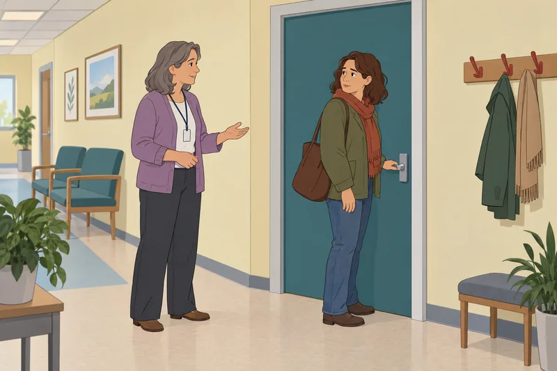 Personality Disorder Severity appears by a closed door.