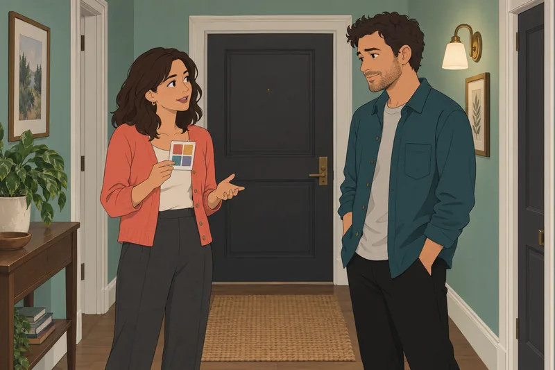 Sexual Archetype Quiz shows two adults talking quietly.