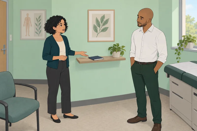 Sexual Temperament Quiz shows adults discussing comfort.
