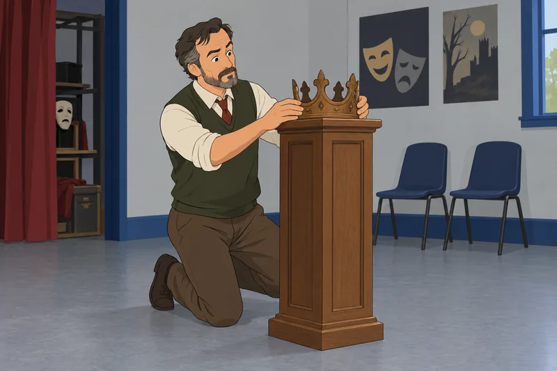 Shakespeare Character Quiz features a crown in class.