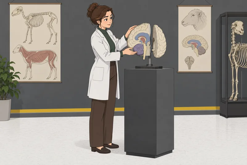 Sheep Brain Quiz compares major brain structures.