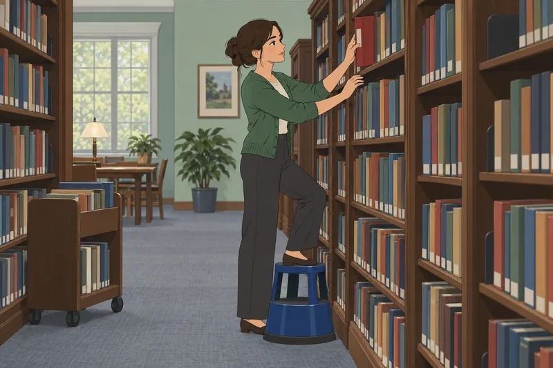Shelving Library Books tests precise shelf order.