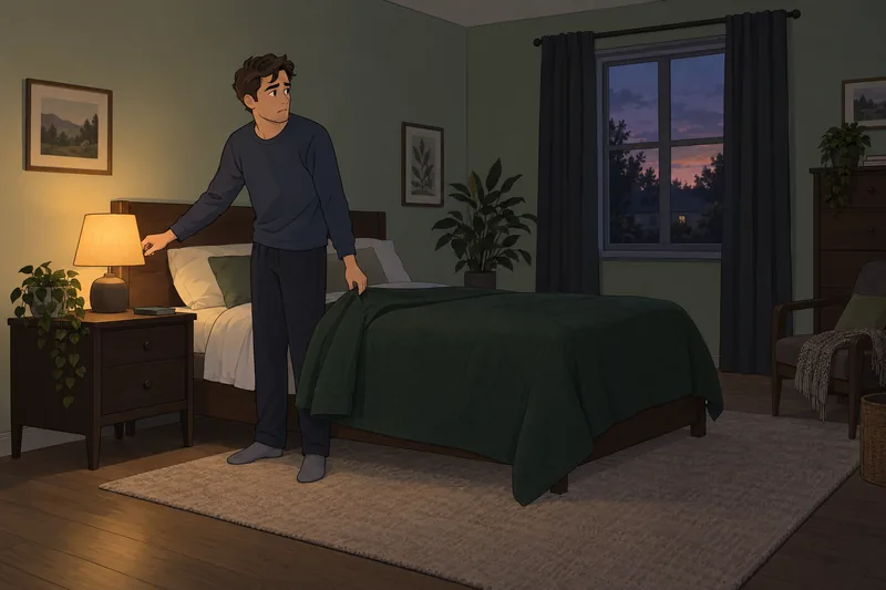 Sheehan Anxiety Self-Rating follows a restless bedtime pause.
