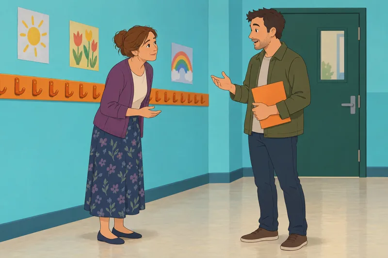 Should I Be: teacher hears a family concern.