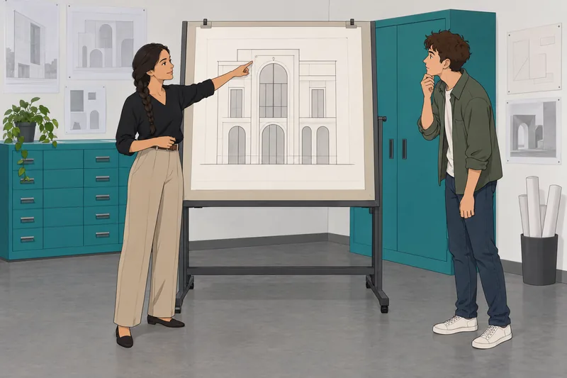 Should I Be: an architect presents a facade.
