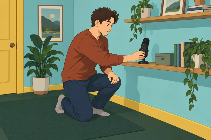 Should I Become: creator checks a microphone.