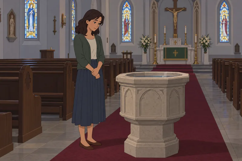 Should I Convert shows a baptismal font.