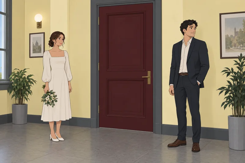 Should I Elope: A quiet civic doorway.
