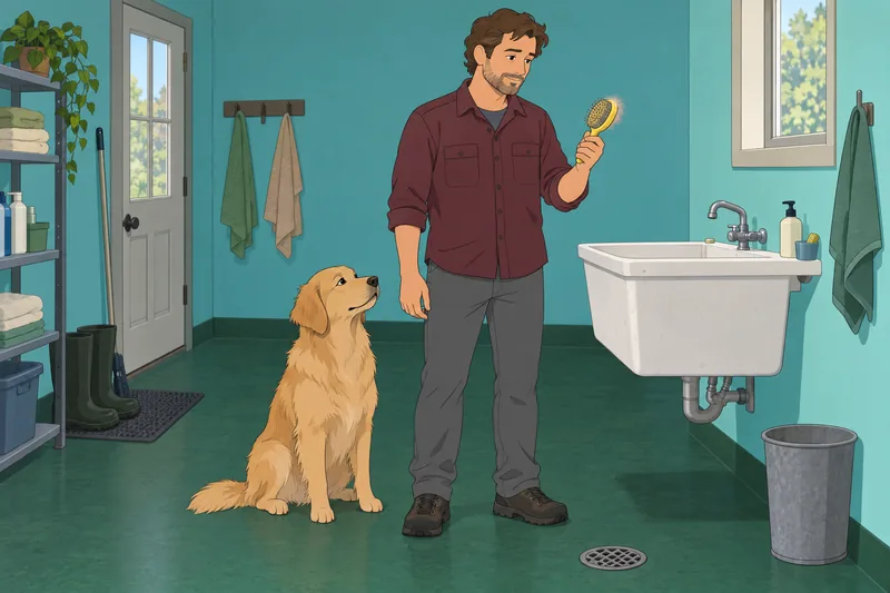 ¿Debería elegir un perro y cepillarlo con calma?