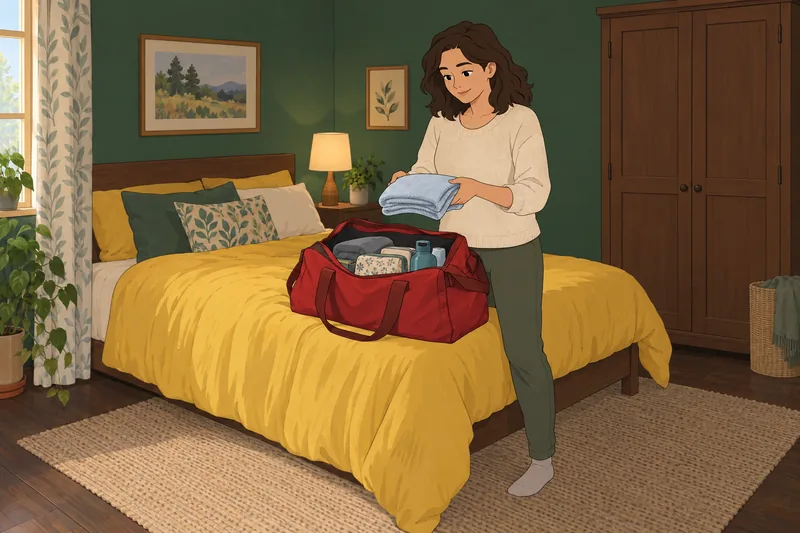 cuestionario ¿Debería hacerme: preparar una bolsa.