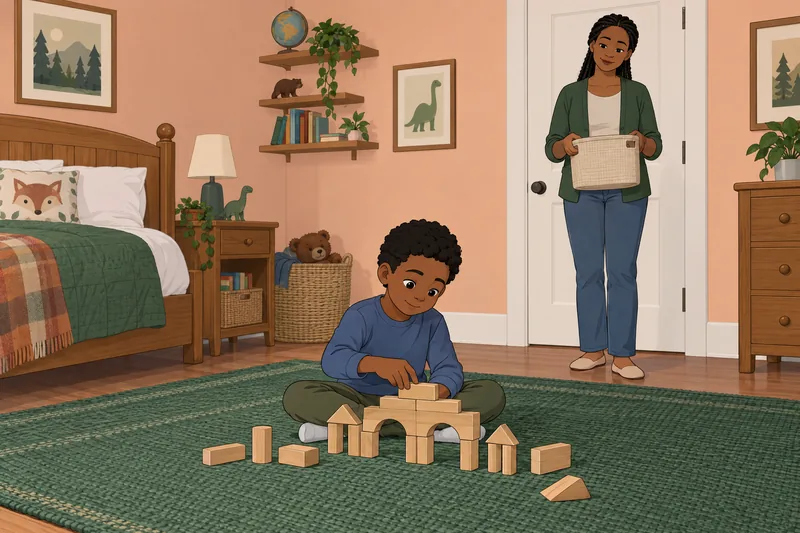 Should I Homeschool shows a child building blocks.