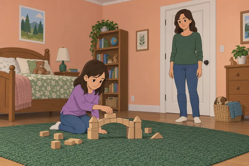 cuestionario ¿Debería educar muestra a un niño construyendo.