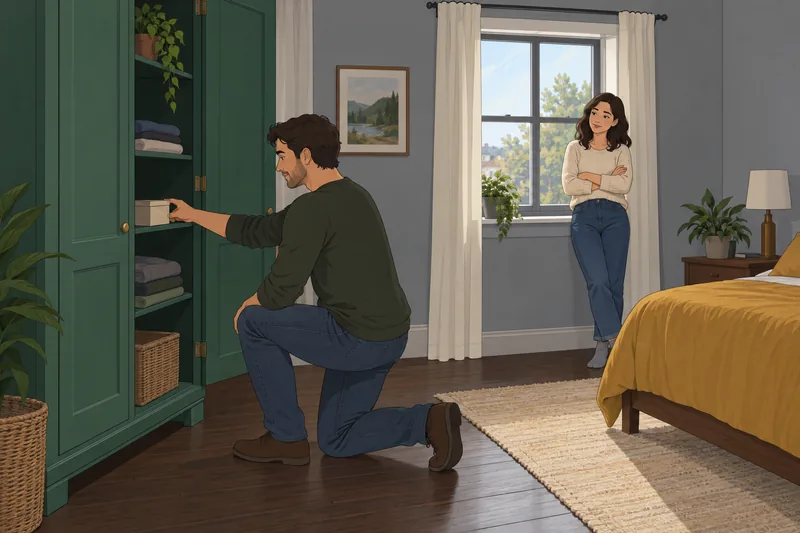 Should I Move: storing a keepsake box.