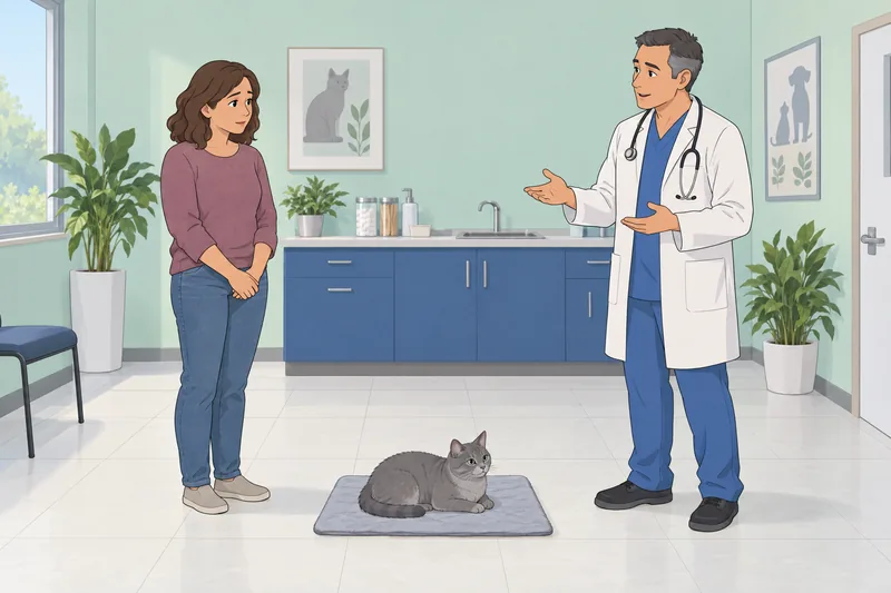 Should I Rehome: owner consults a veterinarian.