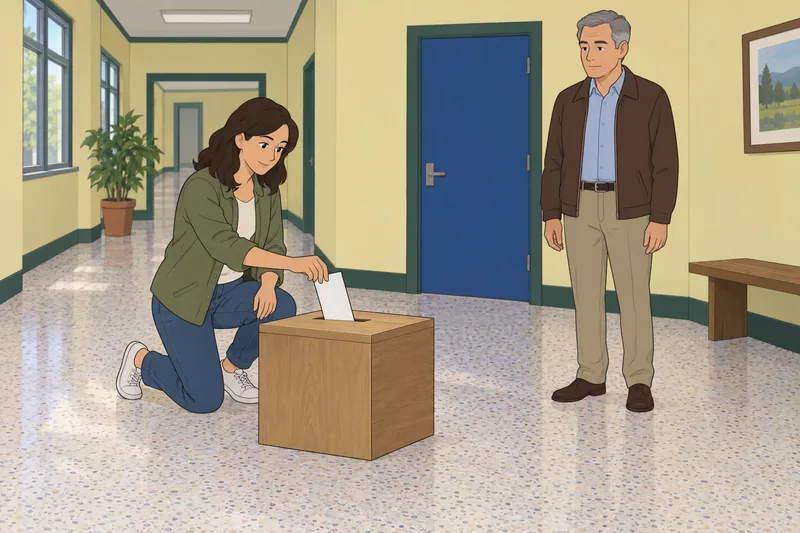 Should I Support: a ballot enters the box.