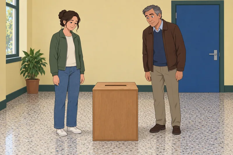 cuestionario ¿Debo apoyar: papeleta en caja.