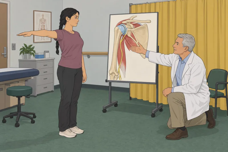 Shoulder Anatomy Quiz follows a clinical movement check.