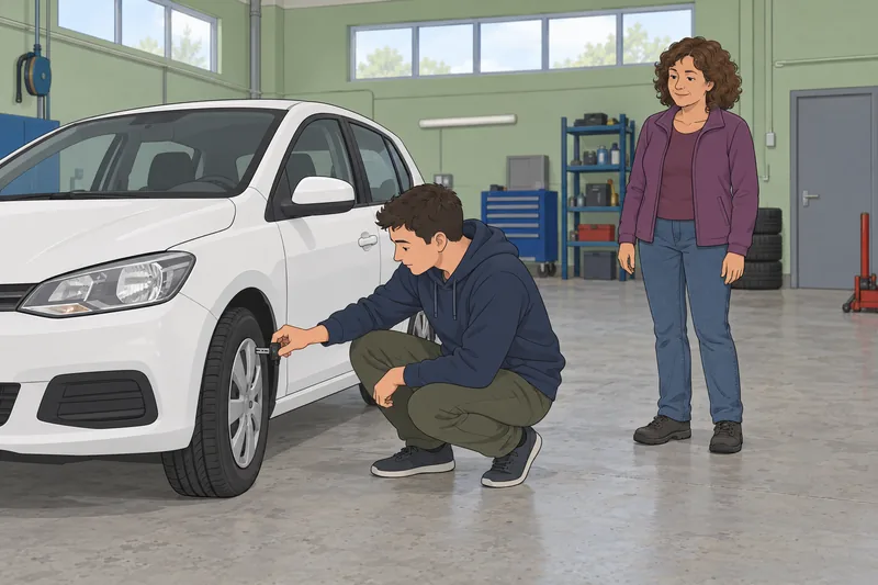 Show Me Tell covers tire-tread practice.