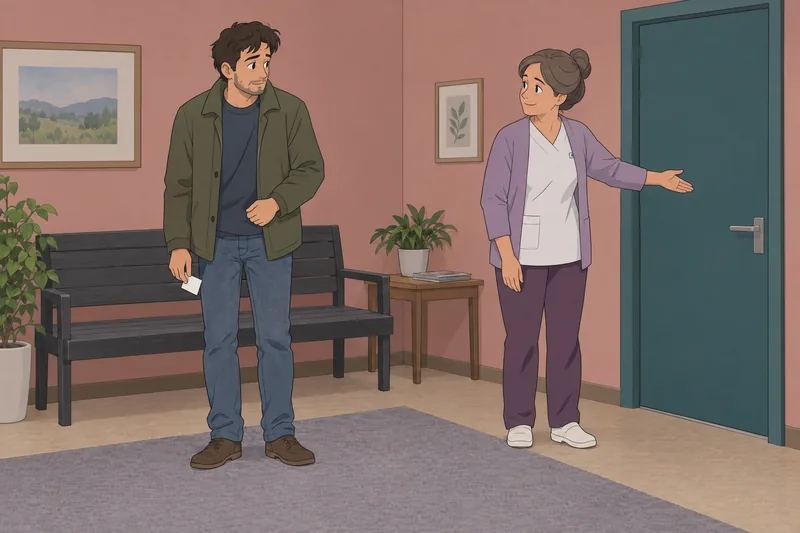 Prueba de diagnóstico muestra una espera clínica.