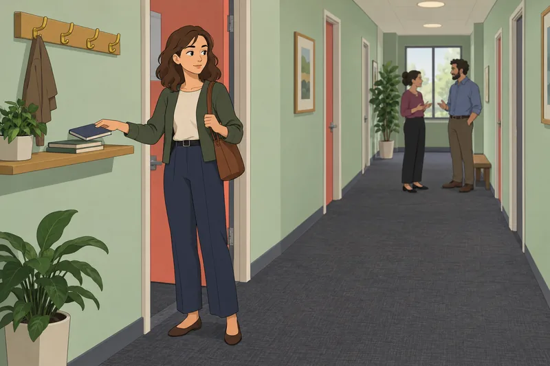 Sigma Test: a woman chooses a quiet hallway.