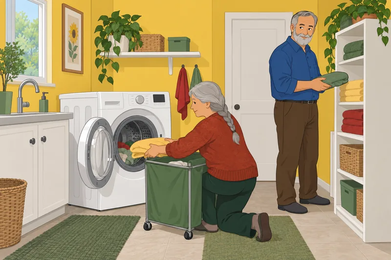 Signs of a healthy marriage: laundry teamwork.