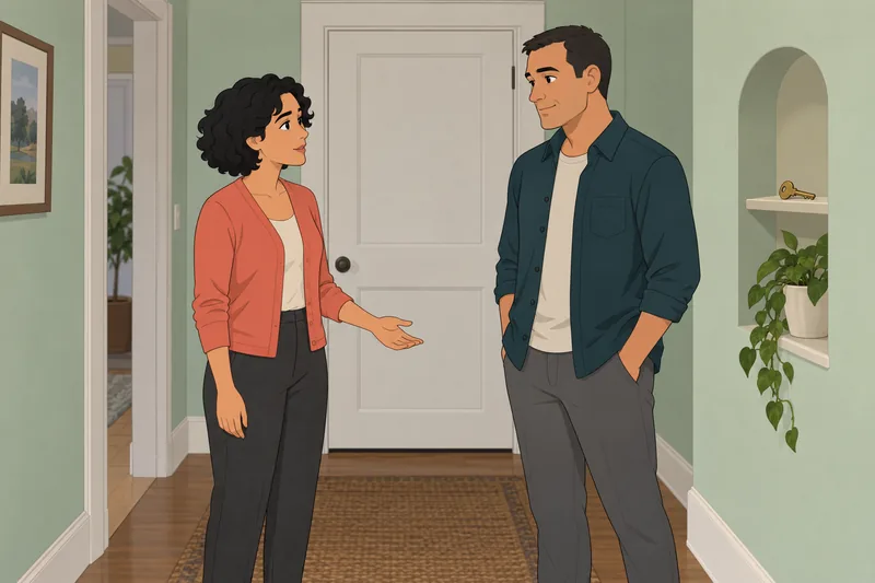 Signs of a calm marriage: shared keys.