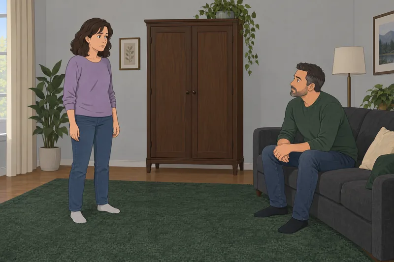 ¿Mi esposo está frente a un armario cerrado?