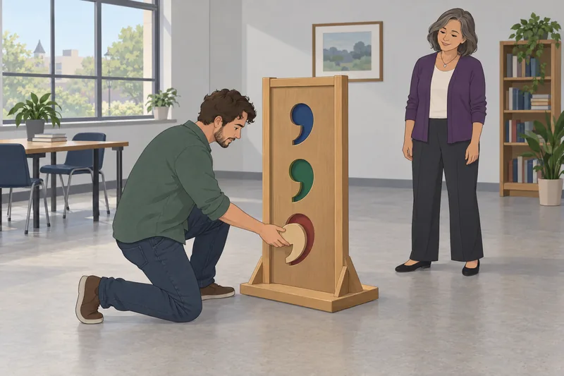 Simple Compound and: learner places a comma token.