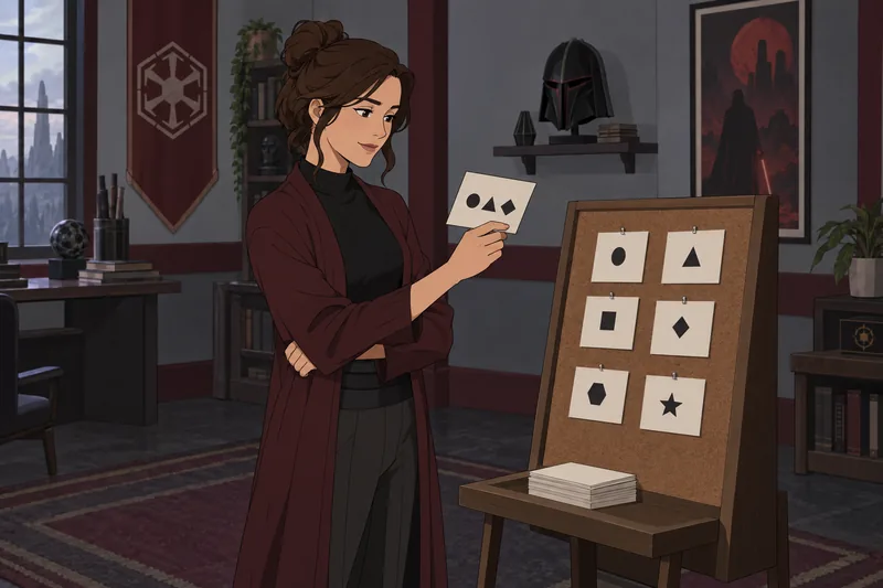 Quiz de nombres muestra tarjetas de lore.
