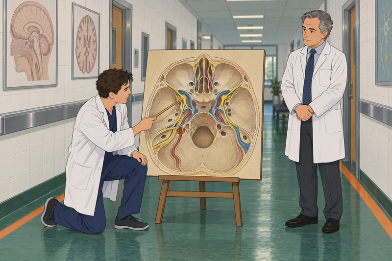 Skull Foramen Quiz links channels and nerves.