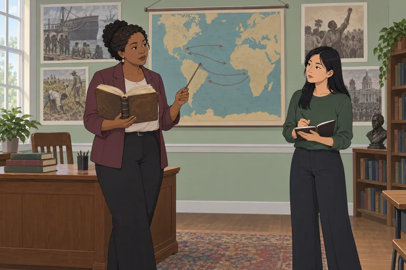 Slavery Quiz shows a classroom history review.