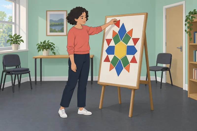 Smart Test scene: placing a shape by pattern.