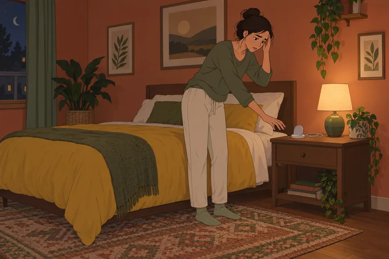 Smartphone Addiction Scale appears in a quiet bedroom.