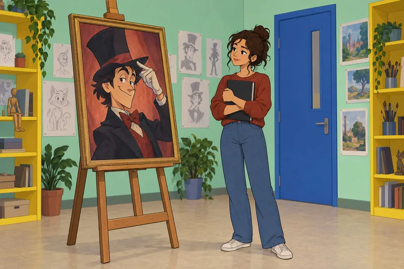 Quiz de «Smash» compara un retrato animado.