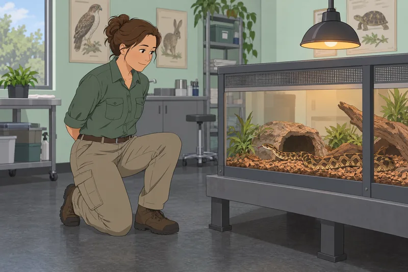 Snake Quiz: a biologist observes a coiled snake.