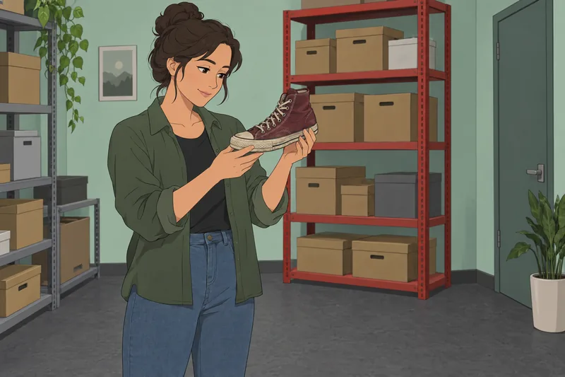 Sneakerhead Quiz in a sneaker archive.