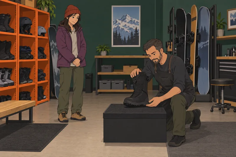 Snowboard Finder Quiz checks snowboard boot fit.
