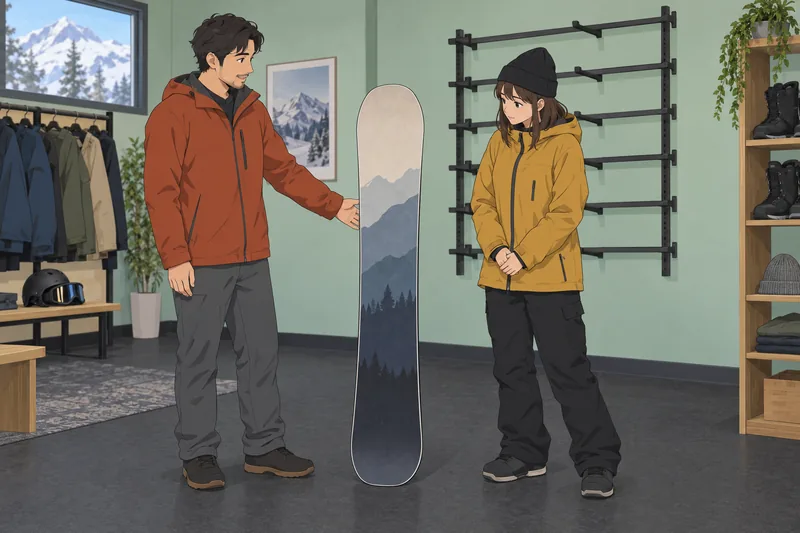 Snowboard Finder Quiz shows a board consultation.
