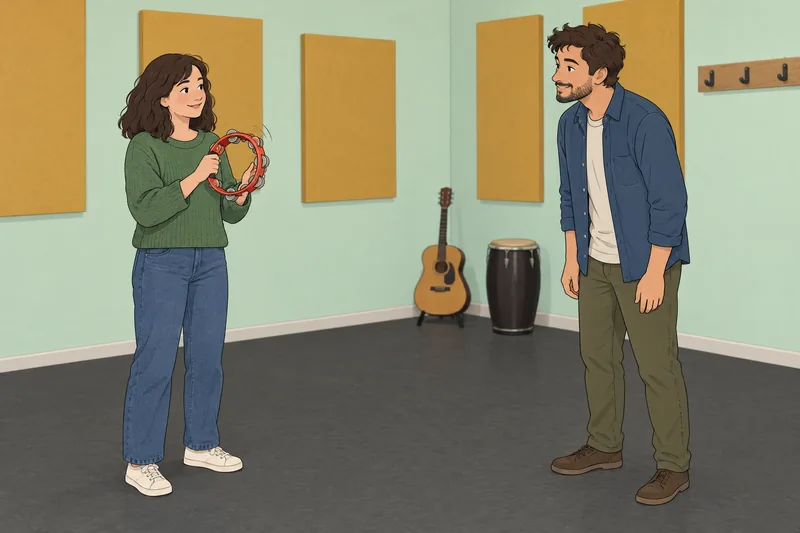escala de anhedonia en una sala musical compartida.