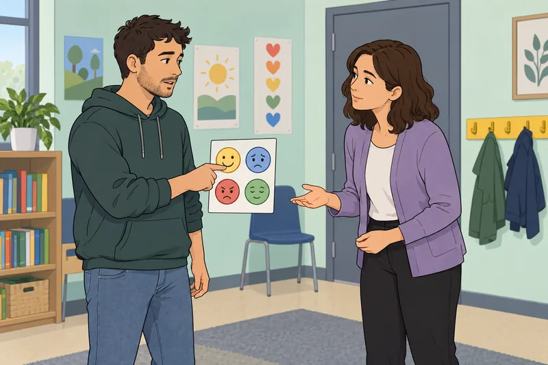 inteligencia social muestra reconocimiento emocional sereno.