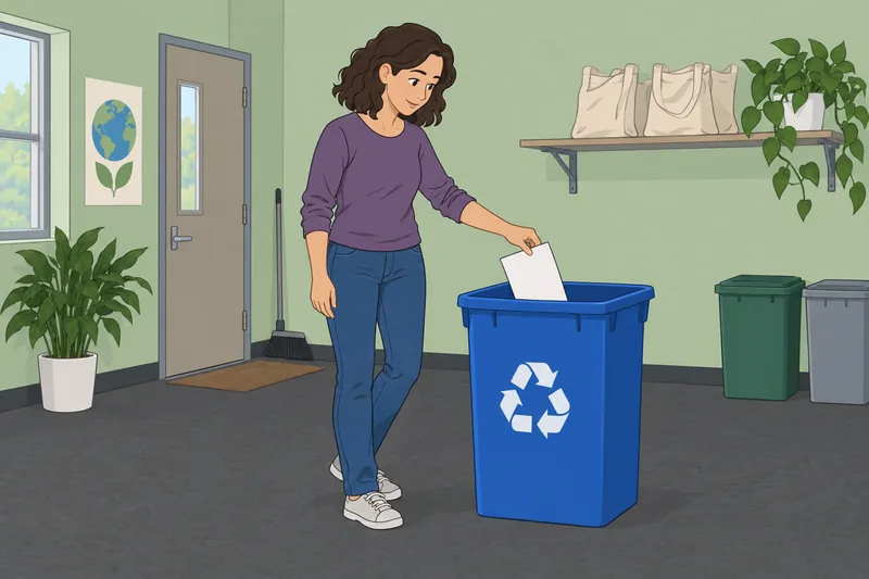 Social Responsibility Scale shows careful paper sorting.