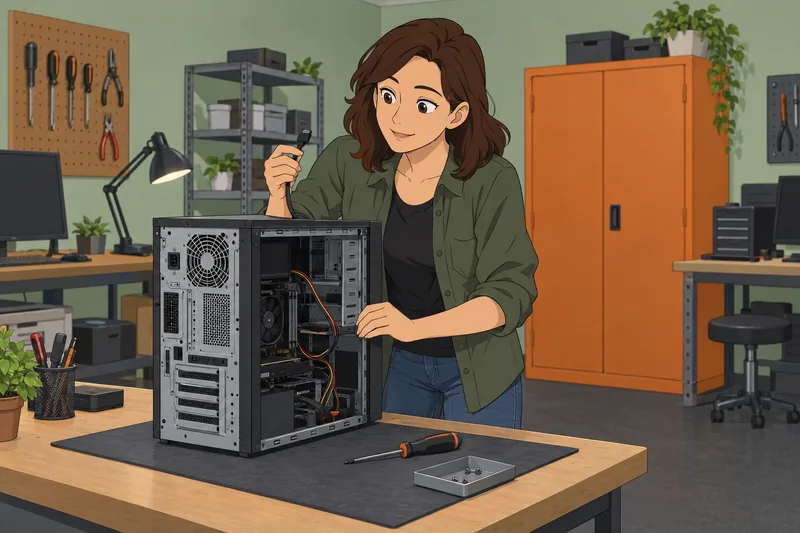 El cuestionario sobre software muestra una revisión informática.