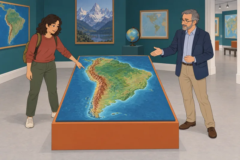 Relieve del cuestionario sobre el continente sudamericano.