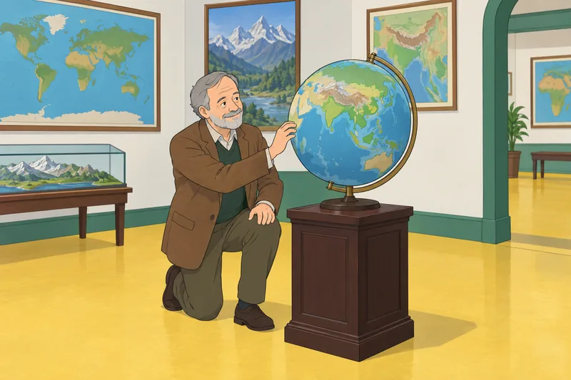 South Asia Map inspires careful globe study.